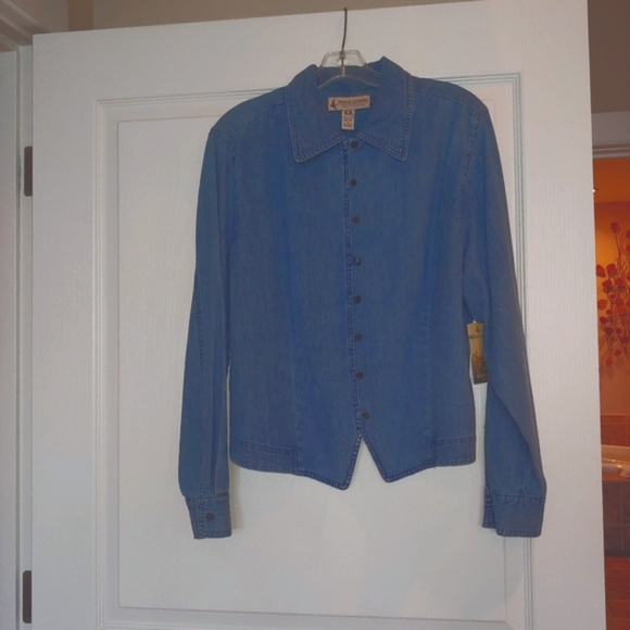 Marsh Landing NWT Loop Buttonhole Shirt-Jac Large - Picture 9 of 9